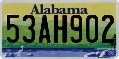 AL license plate 53AH902