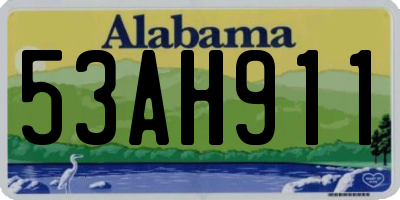 AL license plate 53AH911