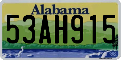 AL license plate 53AH915