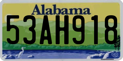 AL license plate 53AH918