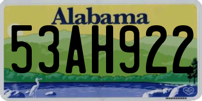 AL license plate 53AH922