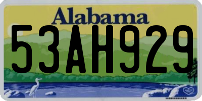 AL license plate 53AH929