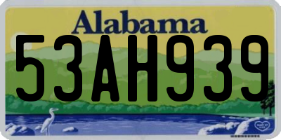 AL license plate 53AH939
