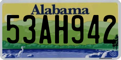 AL license plate 53AH942