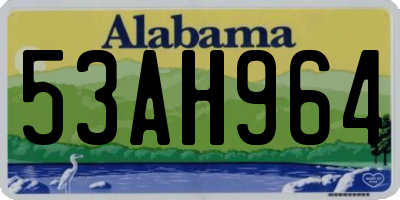 AL license plate 53AH964