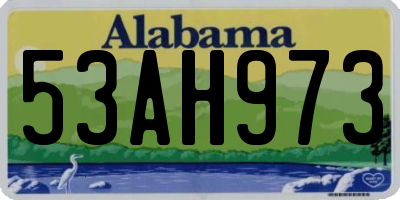 AL license plate 53AH973