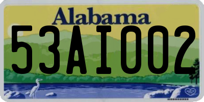 AL license plate 53AI002