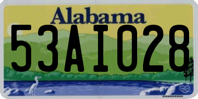 AL license plate 53AI028