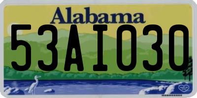AL license plate 53AI030