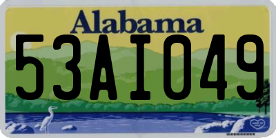 AL license plate 53AI049