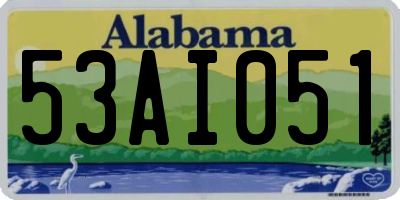 AL license plate 53AI051