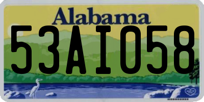 AL license plate 53AI058