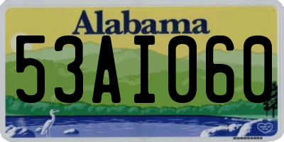 AL license plate 53AI060