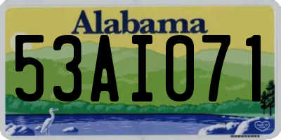 AL license plate 53AI071
