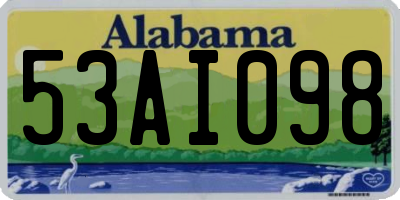 AL license plate 53AI098