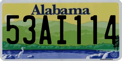 AL license plate 53AI114