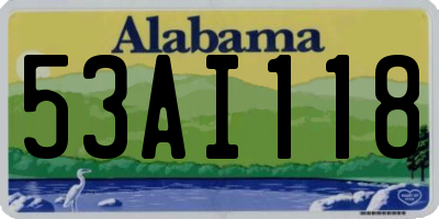 AL license plate 53AI118