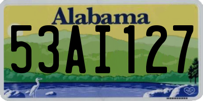AL license plate 53AI127