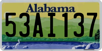 AL license plate 53AI137