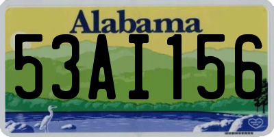 AL license plate 53AI156