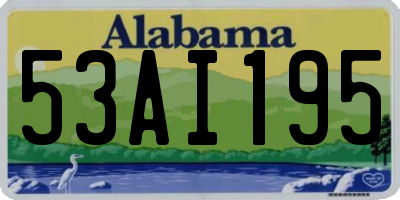 AL license plate 53AI195