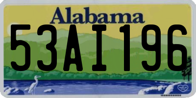 AL license plate 53AI196