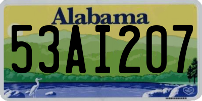AL license plate 53AI207