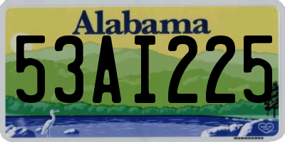 AL license plate 53AI225