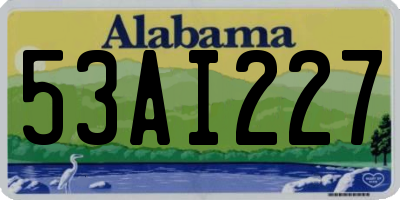 AL license plate 53AI227