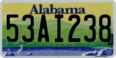 AL license plate 53AI238