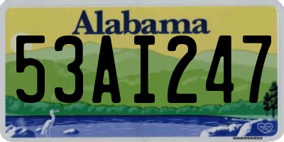 AL license plate 53AI247