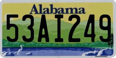 AL license plate 53AI249