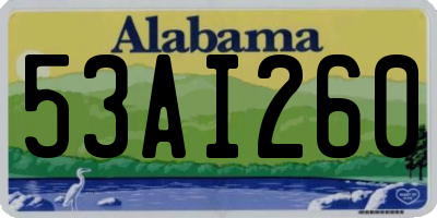 AL license plate 53AI260