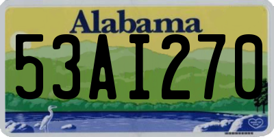 AL license plate 53AI270