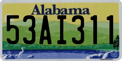 AL license plate 53AI311