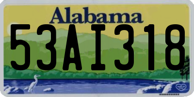 AL license plate 53AI318