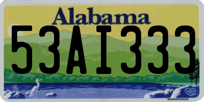 AL license plate 53AI333