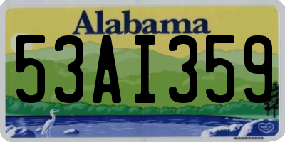 AL license plate 53AI359