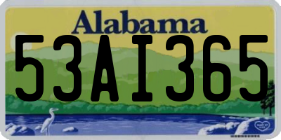 AL license plate 53AI365