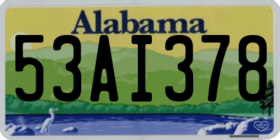 AL license plate 53AI378