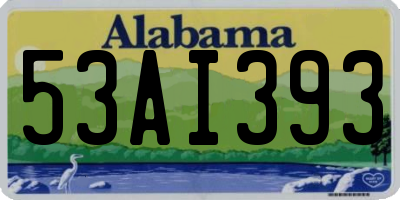 AL license plate 53AI393