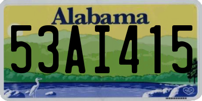 AL license plate 53AI415
