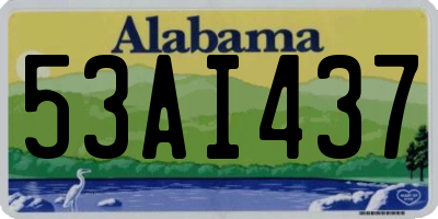 AL license plate 53AI437