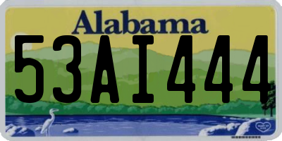 AL license plate 53AI444