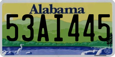 AL license plate 53AI445