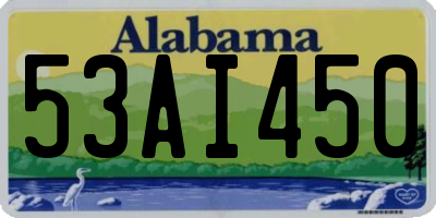 AL license plate 53AI450