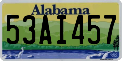 AL license plate 53AI457