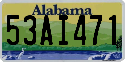 AL license plate 53AI471