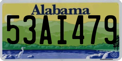 AL license plate 53AI479