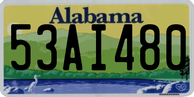 AL license plate 53AI480